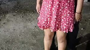 mexicana tattoo slut gives halloween handjob blowjob to horny stranger