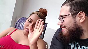 I FUCK THIS SLUTTY BRAZILIAN BRUNETTE BIG ASS TITS CLOSE-UP!