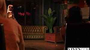 Vixen Fibi Euro & Emiri Momota Devour Huge Cock in FFM Threesome!