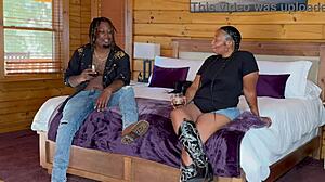 oiled exotic babe worships monster bbc cowgirl in skirt