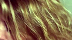 hot milf slurps and gags on husband's throbbing cock