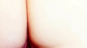 Mature wife spreads huge shaved pussy lips wide open