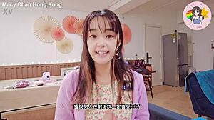 hong kong macy chan naughty post-cum blowjob swallow 😏👅