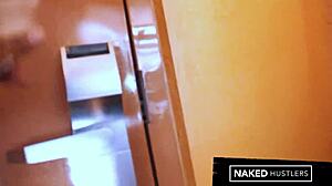 hialeah's tanned bombshell katie cummings deepthroats stranger's huge cock