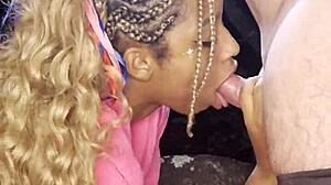 hey vicky menage sucking that brazilian cock so tasty