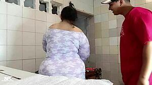 i hid cam in kitchen to catch my stepson fucking me solo... full story! 📹🍑