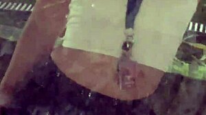 Argentinian teen prostitute struts street with anal plug pov