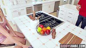 shaved teen stepdaughter craves older daddy's hard pounding sessions