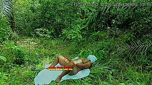 Chubby Ebony Cums Twice Screaming On Big Cock In Hairy Bush