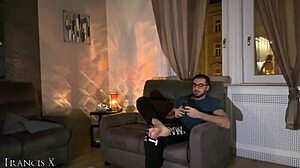 Blonde Sluts Devour Big Cock Double Blowjob