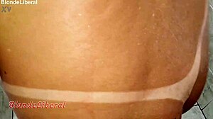 sexy latina milf blonde slut teases sensual bathroom piss sample for fetish lovers