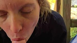 A Smoke And Cum Swallowing Blowjob!