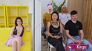 mia gallardo on our blind date... turns into wild threesome quick!