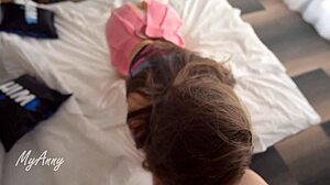 damn my hot stepsister's such a wet slut riding my big cock pov