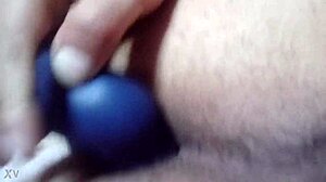 this solo anal dildo play hits so good