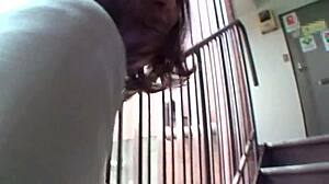 guy rams cock deep in asian milf's gaping asshole on bed