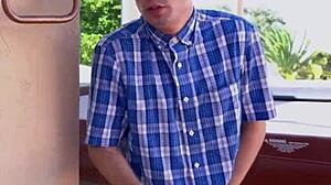 athletic milf rimjob outdoor then monster cock blowjob 😜🍑👅