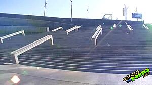 bianca resa's emo outdoor blowjob turns into wild spanish sex romp