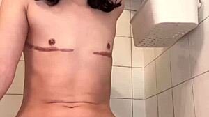 Bouncing hard on my huge dildo till orgasm