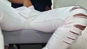 Adora can't stop rubbing cock on bed... fingers ass hard!!