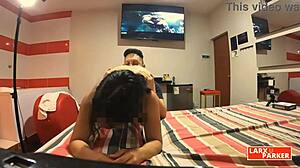 perla casting lets guy tongue deep her big mexican ass