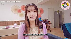 hong kong macy chan naughty post-cum blowjob swallow 😏👅