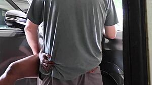 i rip her clothes and fuck wet wife outside then kitchen quickie