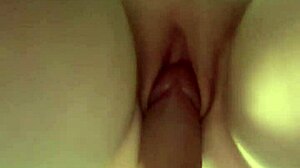 Rubbing Fat Cock Between Juicy Lips