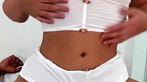 her heart races as she rides that massive black cock wildly