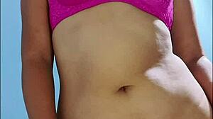 Hot latina stepmom poses lingerie ass shake for stepson photoshoot