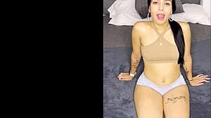 Cock-addicted Colombian Mary deepthroats monster in casting