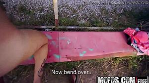 Paris Sweet's Massive Boobs Surveyed In Public Pickup Fuck