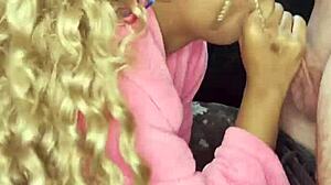 hey vicky menage sucking that brazilian cock so tasty