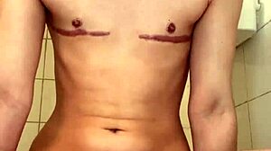 Bouncing hard on my huge dildo till orgasm