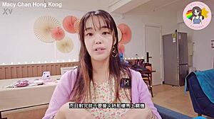 hong kong macy chan naughty post-cum blowjob swallow 😏👅