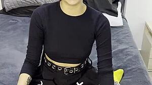 Tiny Emo Goth Teen Creampied After Interview!