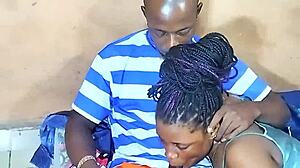 Ebony Friend Treats Boyfriend with Creamy Pussy