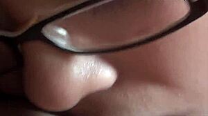 asian emo teen glasses girl licks pussy getting frisky lesbian style