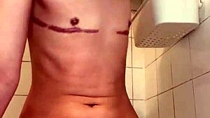 Bouncing hard on my huge dildo till orgasm