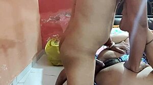 Desi girlfriend rides cock hard in wild cowgirl anal