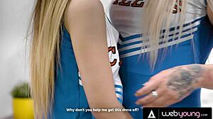 Captain Harmony Rivers tutors newbie Lulu Chu into pussy feast?