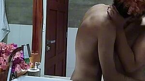 warm bath awakens deep desires ending in creamy facial bliss