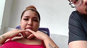 I FUCK THIS SLUTTY BRAZILIAN BRUNETTE BIG ASS TITS CLOSE-UP!