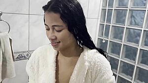 bibi mendes takes a steamy naked shower all juicy and hot 🛁😘💦
