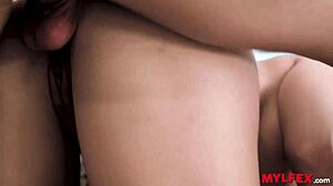 clairvoyant milf gets bent over drilled bareback anal by group