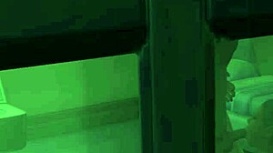 dwarf inmate catches young ebony sucking old inmate's cock voyeur style