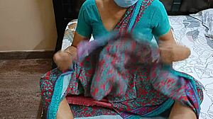 south indian couple pounds hard on bed with anal creampie finish