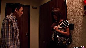 Frustrated Step-Dad Seduce Petite Asian Step-Daughter Into Rough Uncensored JAV Creampie Fuck