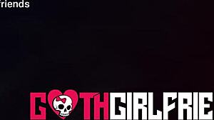 Pretty Goth Charlotte Mae's Small Tits Bounce In Rough Facial Fuck