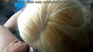 i gave steamy backyard blowjob in miniskirt to cum in my mouth homemade latina style